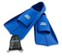 Aqua-Speed High Tech Palmes Courtes pour Adultes et Enfants + Sac à Dos ULTRAPOWER #Swim Bag | Natation | Unisexe | bleu/11 | Taille: 45/46