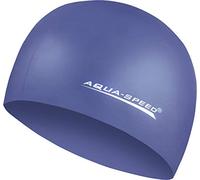 Aqua Speed Mega Bonnet de Bain | Swim Cap | Natation | Triathlon | Silicone | Unisexe | étanche | Lilas
