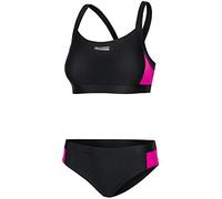 Aqua Speed Naomi Tankini pour Dames | Deux pièces | Tissu Vita | Résistant au Chlore et à la crème/Huile Solaire | 18. Noir - Rose | Taille: 38
