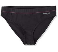 Aqua-Speed pour Femme 5908217664686 Fiona Slip de Bain de Natation, Passepoil Noir/Rose, Taille 36