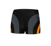 Aqua Speed Sasha Pantalon de Natation pour Hommes | Tissu Malaga | Protection UV | Résistant au Chlore | 05. / 310 / Noir Gris Orange | Taille: M