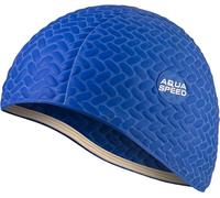 Aqua Speed Swim Cap | Bonnet de Bain | Sports | entraînement | Natation | Cheveux Longs | Latex | Bombastic Tic-Tac | 10 / Marine
