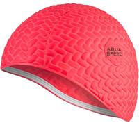 Aqua Speed Swim Cap | Bonnet de Bain | Sports | entraînement | Natation | Cheveux Longs | Latex | Bombastic Tic-Tac | Rouge