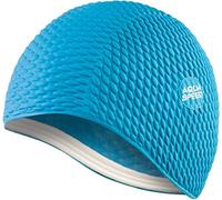 Aqua Speed Swim Cap | Bonnet de Bain | Sports | entraînement | Natation | Cheveux Longs | Latex | Bombastic Tic-Tac | Bombastique/Bleu Moyen /01