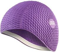 Aqua Speed Swim Cap | Bonnet de Bain | Sports | entraînement | Natation | Cheveux Longs | Latex | Bombastic Tic-Tac | Bombastique/Lilas /09