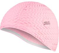 Aqua Speed Swim Cap | Bonnet de Bain | Sports | entraînement | Natation | Cheveux Longs | Latex | Bombastic Tic-Tac | Rose
