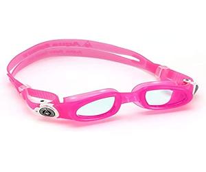 Aqua Sphere Moby Helles Glas Lunettes Mixte Enfant, Pink White Lens Clear, FR : S (Taille Fabricant : S)