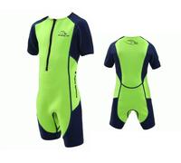 Aqua Sphere Stingray HP2 Enfants UV Shorty de Bain Néoprène Combinaison Vert
