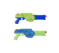 Aqua Splash Pistolet à Eau, 42 cm, pulvérisation jusqu'à 10 mètres, Vert et Bleu