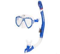AKTIVE Colorbaby Aqua Sport Adultes Lunettes de Plongée avec Tuba, Support de Caméra, Valve d'Échappement, Silicone, sans Latex, lentilles en Verre Trempé, Embout en TPR, Ajustement Étanche