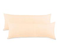aqua-textil Classic Line Housse de Coussin Lot de 2 Fermeture Éclair Coton 40 x 80 cm écrue