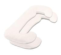 aqua-textil Classic Line Housse de Coussin Lot de 2 Fermeture Éclair Coton Ergo.150 Blanc Neige