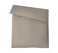 aqua-textil Luxury Ensemble literie à Combiner 135 x 200 cm Housse de Couette argentée avec Fermeture à glissière de Marque YKK Coton maco Satin