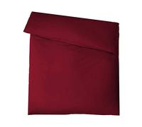 aqua-textil Luxury Ensemble literie à Combiner 155 x 220 cm Housse de Couette Rouge Bordeaux avec Fermeture à glissière de Marque YKK Coton maco Satin