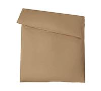 aqua-textil Luxury Ensemble literie à Combiner 155 x 220 cm Housse de Couette Taupe avec Fermeture à glissière de Marque YKK Coton maco Satin