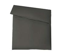 aqua-textil Luxury Ensemble literie à Combiner 200 x 220 cm Housse de Couette Anthracite avec Fermeture à glissière de Marque YKK Coton maco Satin