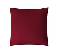 aqua-textil Luxury Ensemble literie à Combiner 40 x 40 cm Housse de Couette Rouge Bordeaux avec Fermeture à glissière de Marque YKK Coton maco Satin