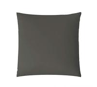 aqua-textil Luxury Ensemble literie à Combiner 45 x 45 cm Housse de Couette Anthracite avec Fermeture à glissière de Marque YKK Coton maco Satin