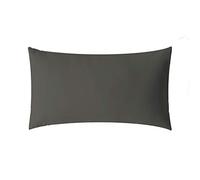 aqua-textil Luxury Ensemble literie à Combiner 50 x 70 cm Housse de Couette Anthracite avec Fermeture à glissière de Marque YKK Coton maco Satin