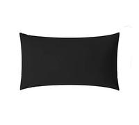 aqua-textil Luxury Ensemble literie à Combiner 50 x 75 cm Housse de Couette Noire avec Fermeture à glissière de Marque YKK Coton maco Satin