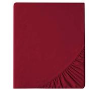 aqua-textil Luxury Linge de lit à Combiner 180 x 200 cm Drap-Housse Bordeaux Drap de lit en Coton mako satiné