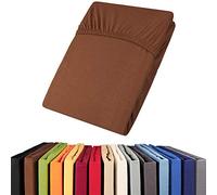 aqua-textil Viana Drap-Housse surmatelas revêtement lit sommier tapissier Coton 140x200-160x200 cm Brun