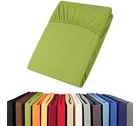 aqua-textil Viana Drap-Housse surmatelas revêtement lit sommier tapissier Coton 140x200-160x200 cm Vert