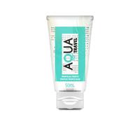 AQUA TRAVEL Lubrifiant à Base d'Eau, Saveur Fruits Tropicaux, Format Voyage, Compatible avec Préservatifs en Latex, Longue Durée, 50 ML