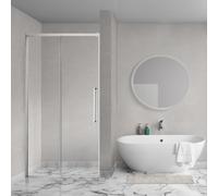 Aqua Vista Lokla Porte de niche - 140x200cm - incl. kit de montage - chrome R-SN-LC140-SCX