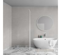 Aqua Vista Oria Cuadra paroi latérale - 100x200cm - avec kit de montage - pour cabine de douche - Acier inoxydable brossé SW1186327/SW1186310