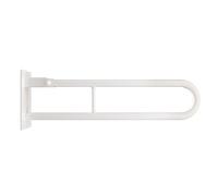 Aquabad® barre d'appui wc relevable en acier, blanc, 50 cm