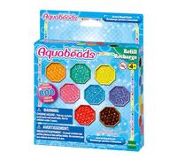 Aquabeads Loisir créatif Recharge perles à facettes 800 perles 8 couleurs