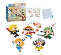 Aquabeads - Le kit Porte-clés One Piece - Kit de Loisirs créatifs - Activité Manuelle Enfants en Toute autonomie - Coffret de Perles Qui collent avec de l'eau - Jouet Enfant 4 Ans et + - 35178