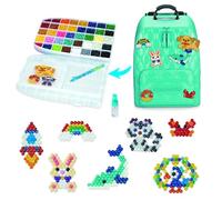 Aquabeads - Le sac-à-dos créatif DX - Kit de loisirs créatifs - Activité manuelle enfants en toute autonomie - Coffret de perles qui collent avec de l'eau - Jouet enfant 4 ans et + - 31993