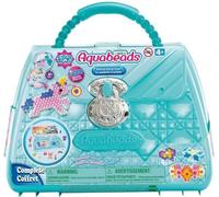 Aquabeads Mallette d'artiste, 1400 perles multicolores, perles qui collent avec de l'eau, 31914, Des 4 ans