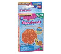 Aquabeads Orange Glitzerperlen, Nachfüll Set, 600 Ersatzperlen, Basteln, Spielzeug, 32678