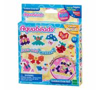 Aquabeads Schmuckstein Set, Bastelset, Basteln, Schmuckperlen, Glitzerperlen, Bastelperlen, 400 Perlen, 31048