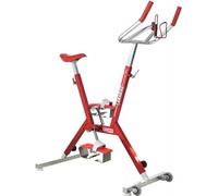 Aquabike Lanabike - Vélo Aquatique pour Piscine - Tout Bassin - Selle Ergonomique - Guidon Sport - Structure Aluminium - Pédales Antidérapantes - Réglages Click & Turn - Rouge - Waterflex, Large