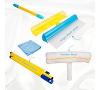 Aquablade ® Maxi 40CM The Original | Raclette à Vitres AquaBLADE en Silicone avec Réservoir | Kit Nettoyage de Fenêtre | Qualité Professionnelle | Set