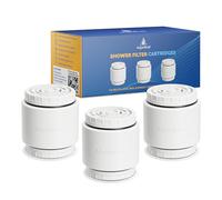 AquaBliss HD SFC500 Lot de 3 cartouches de rechange pour filtre de douche à plusieurs étapes SF400 et SF500-48x Très résistant Détoxifiant Démangeaisons, casse et ternité Réduit la rouille, le chlore