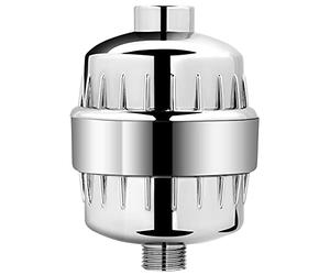 AquaBliss SF220 Filtre de douche universel haute performance avec cartouche multi-étages remplaçable - Soulage démangeaisons, eczéma et acné pour des cheveux, ongles et une peau éclatants - Chrome