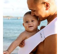 NéoBulle - Aquabulle - Porte-Bébé d'Appoint Aquatique - Pour la Plage, la Douche et les Premiers Bains - Sans Réglage - Tissu Élastique - De 6 Mois à 3 Ans (M)