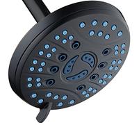 AquaCare AS-SEEN-ON-TV Pomme de douche haute pression 6 réglages 15,2 cm avec buses spéciales hygiéniques anti-obstruction pour une douche plus propre et plus puissante Marque américaine Finition bronze huilé