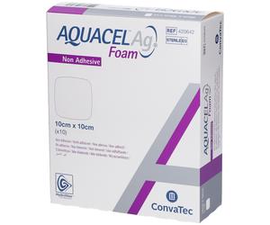 Aquacel™ Ag Foam Pansement en mousse 10 x cm Bandage(S) pc(s)