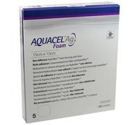 Aquacel AG Pansement hydrocellulaire non-adhésif carré, 15 x 15 cm