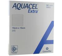 Aquacel Extra Pansement Hydrofiber Avec Renfort Fibre 15x15cm Pièces 5