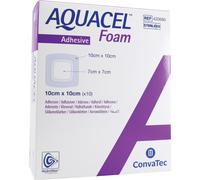 Aquacel Foam Pansement Mousse Adhésif Hydrofiber 10x10cm Pièces 10