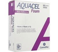 Aquacel Foam Pansement Non-Adhésif Carré 10x10cm Pièces 10