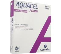Aquacel Foam Pansement Non-Adhésif Carré 15x15cm 5 Pièces