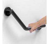 AquaChase Barre d'appui conforme à la norme ADA, poids de 226,8 kg pour la sécurité du bain (coudée 40,6 cm, noir mat)